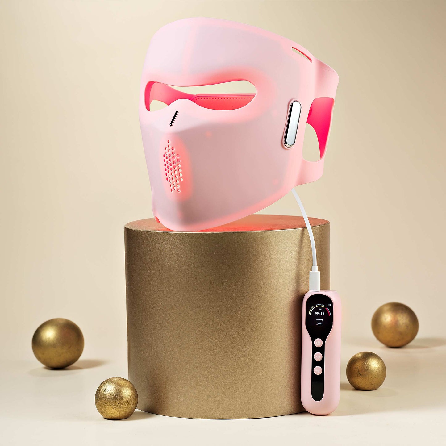 Lovery 4D Led Light Therapy Mask with Near-Infrared Light Anti Aging Skin Rejuvenation