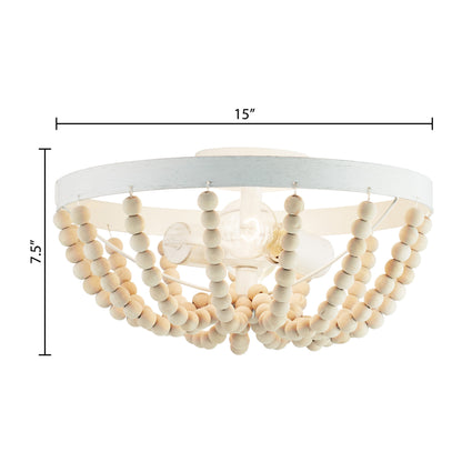 River of Goods 15" Delilah Boho Semi-Flush Mount Ceiling Fixture