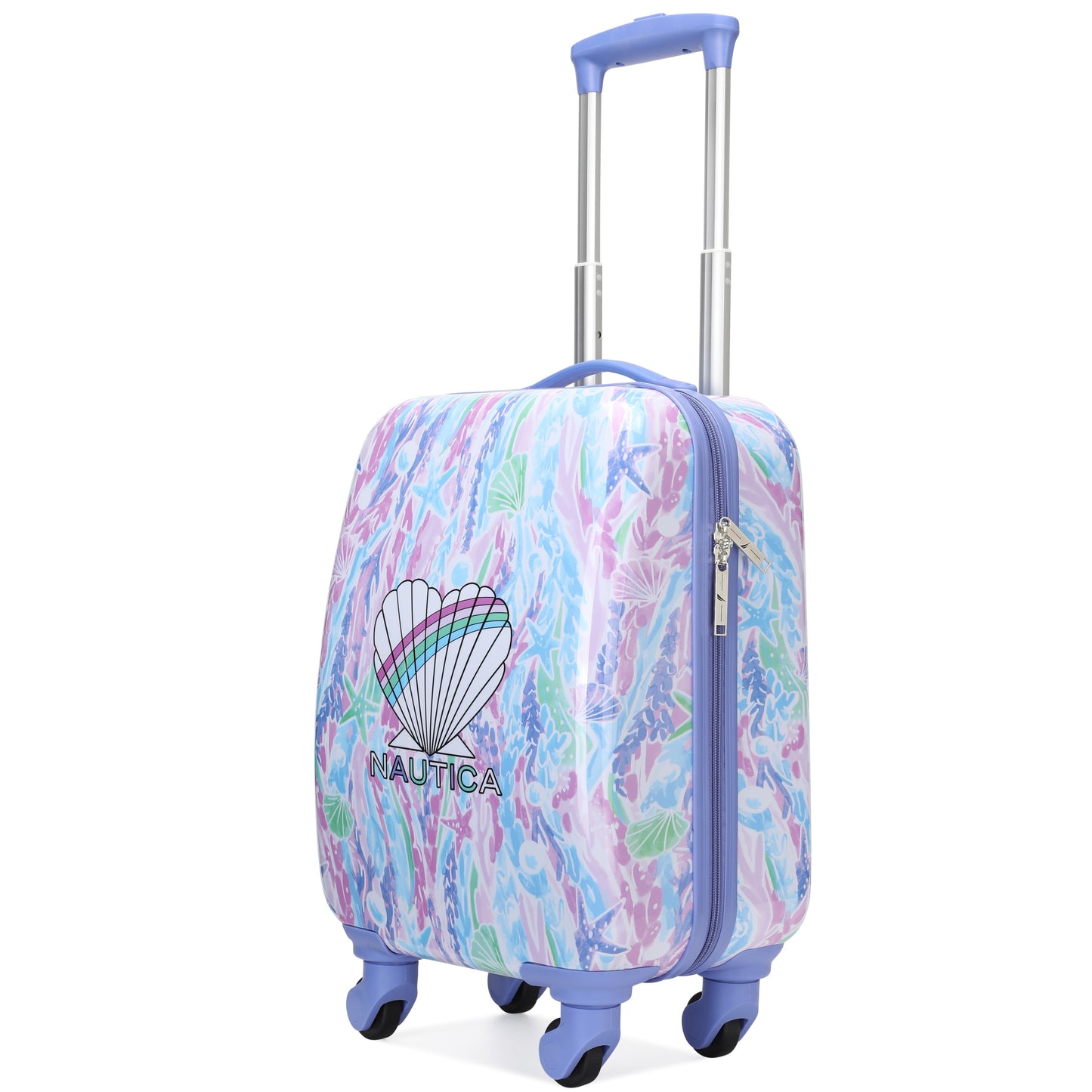 Nautica Kids 18" Airline Approved Carry-on Suitcase | Pastel Shell