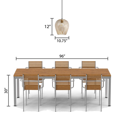 River of Goods 10.75" W Zoe Modern Clear and Gold Dome Shade Pendant