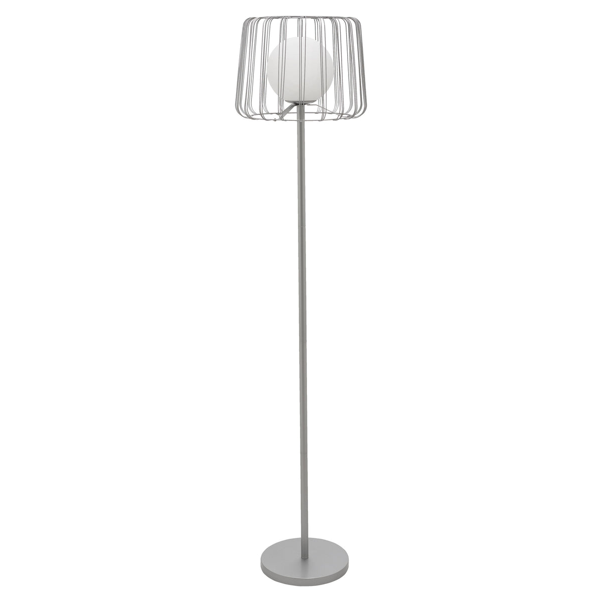River of Goods 62.75" H Mateo Caged Globe Shade Floor Lamp