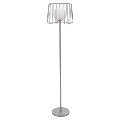River of Goods 62.75" H Mateo Caged Globe Shade Floor Lamp