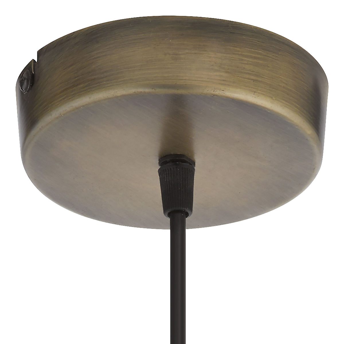 River of Goods 13"H Pierced Brushed Metal Cone Pendant
