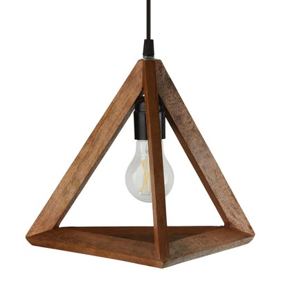 River of Goods Wooden Triangle Hanging Pendant