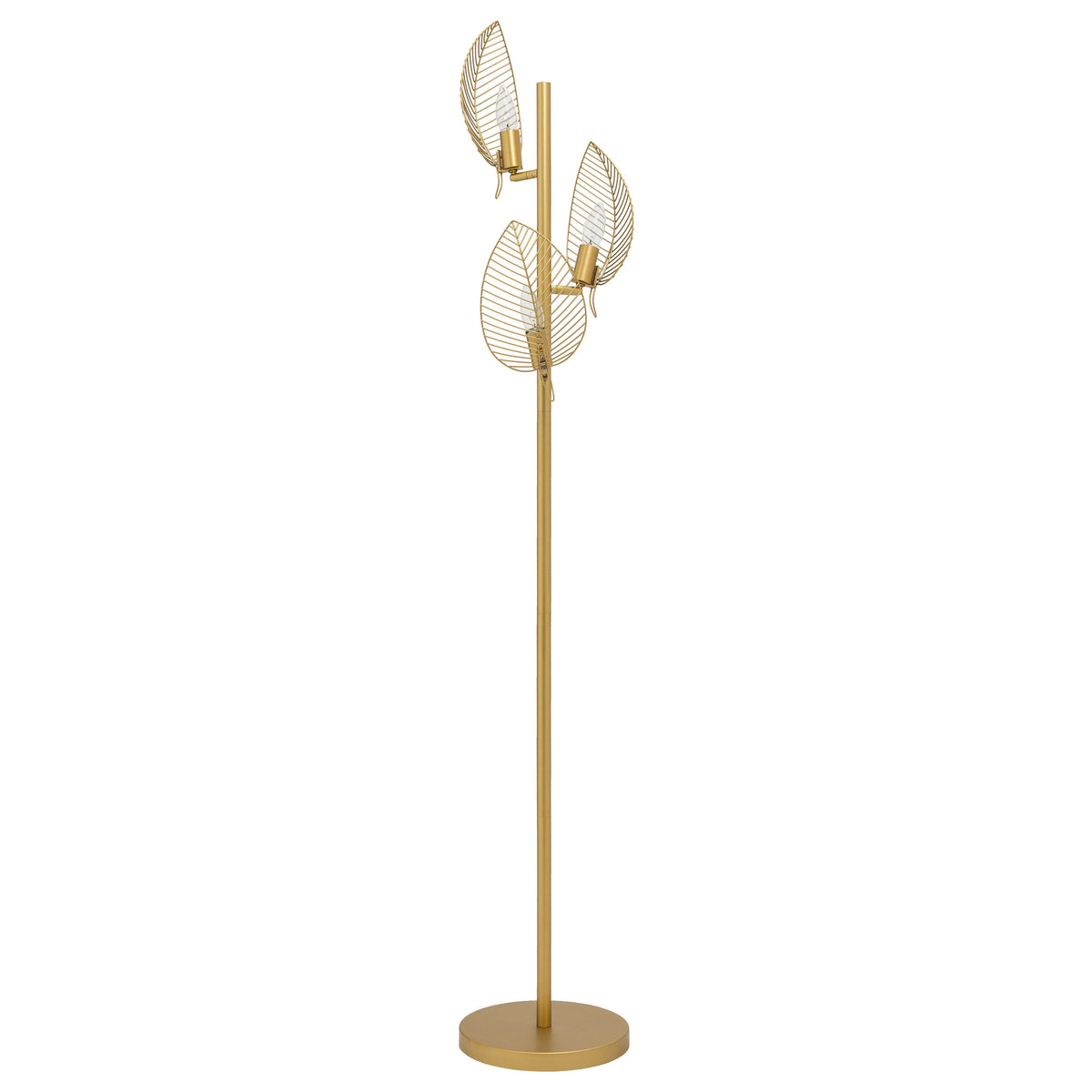 River of Goods 59.25" H Theo Leaf Shade Floor Lamp