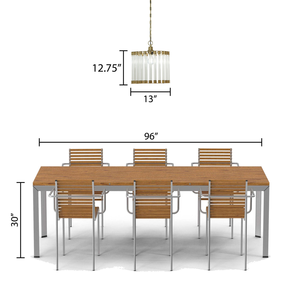 River of Goods 13" W Adalee Clear and Gold Glass and Metal Pendant Light