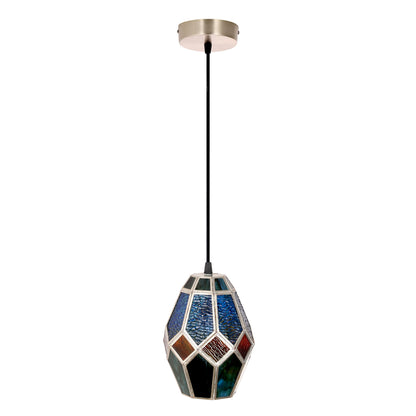 River of Goods 5.5" W Bouvier Metal and Glass Pendant