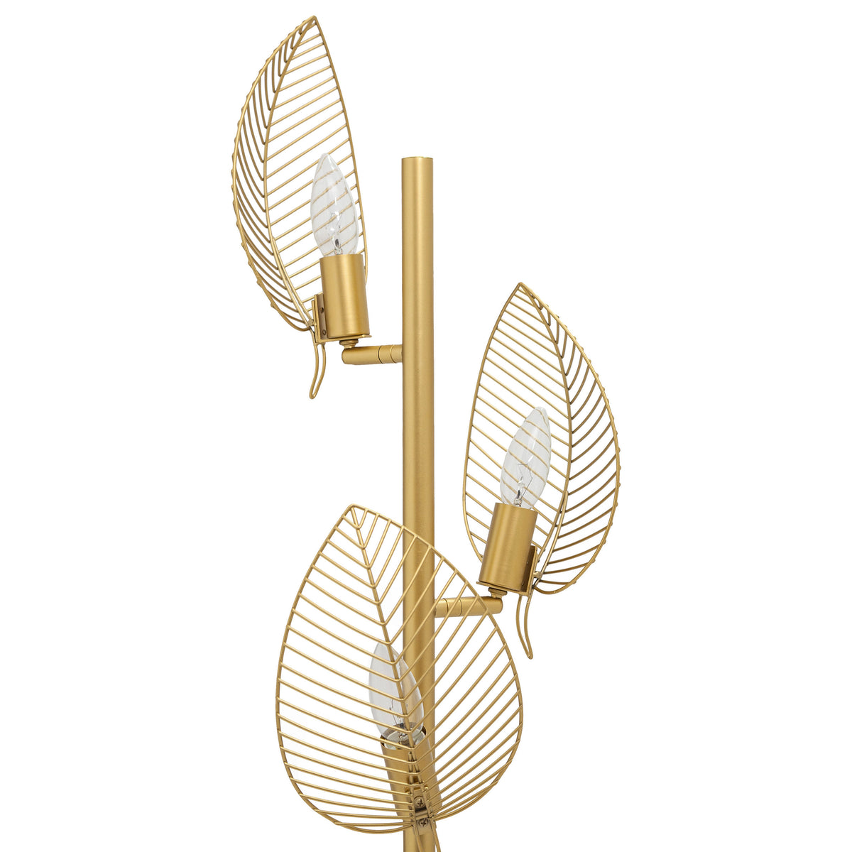 River of Goods 59.25" H Theo Leaf Shade Floor Lamp