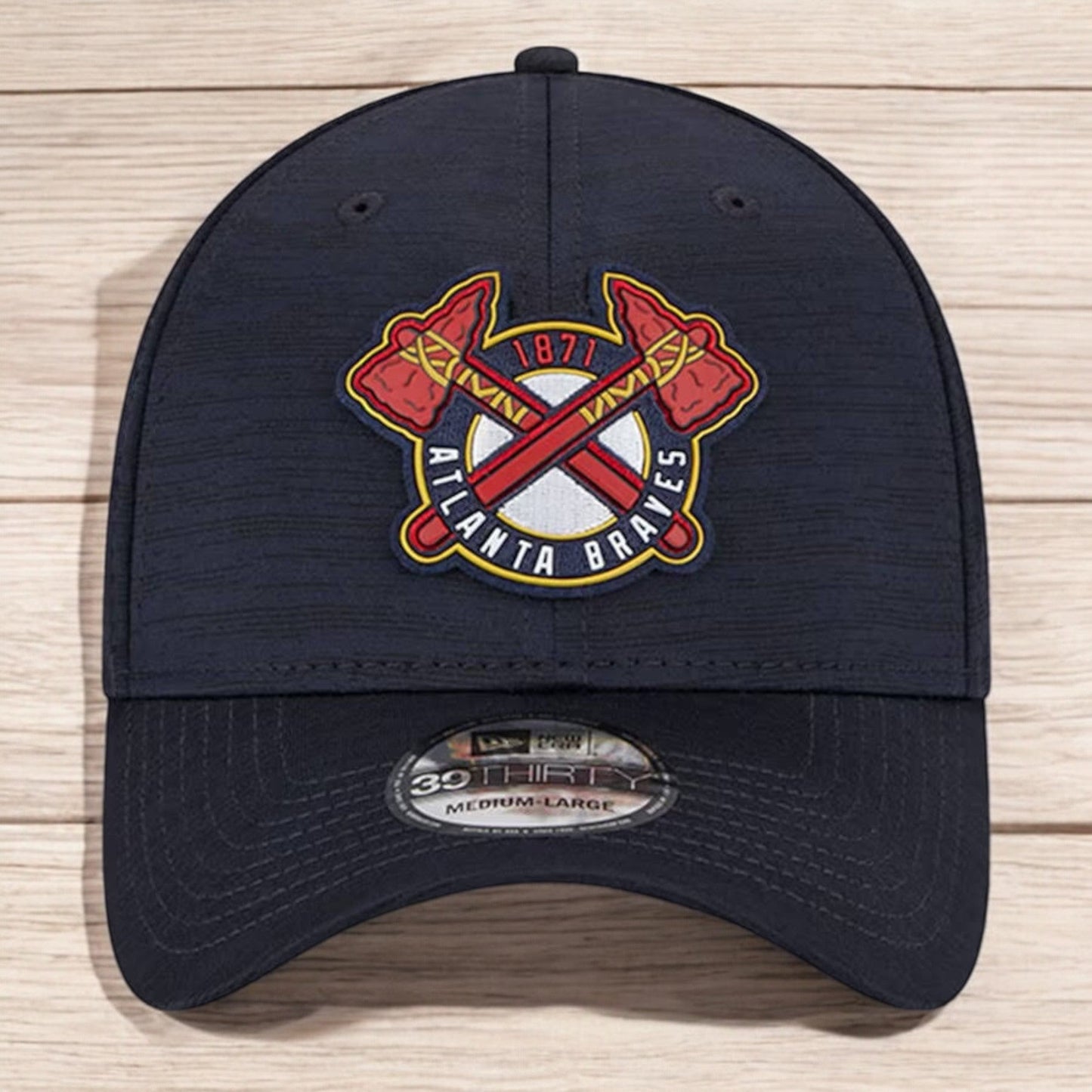 New Era Men's MLB 3930 Clubhouse Flex Fit Braves