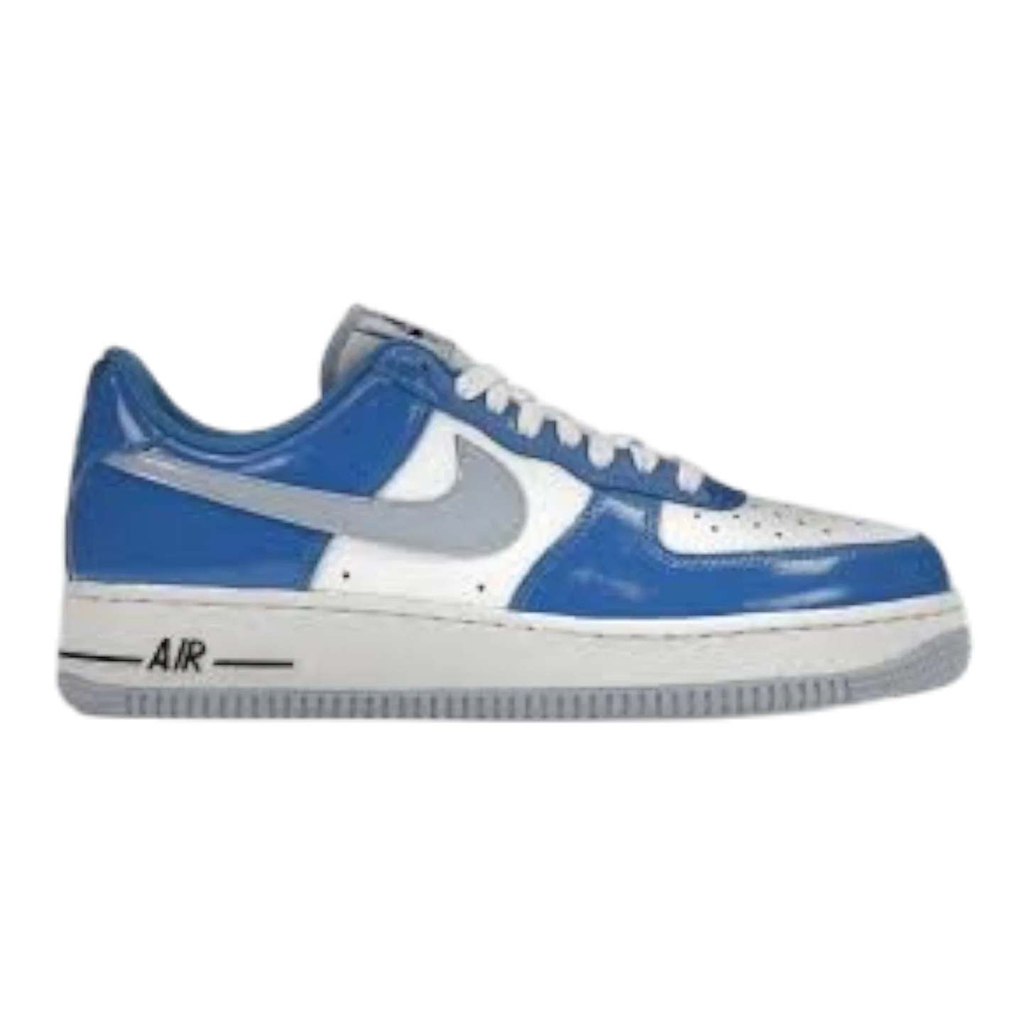 Nike Air Force 1 '07 Women's Sneakers — Cobalt Bliss & Blue Patent Low-Top