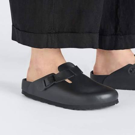 Birkenstock Boston Natural Leather Clogs Regular