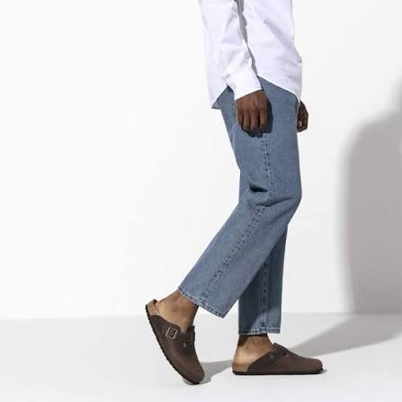 Birkenstock Boston Natural Leather Clogs Regular