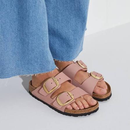 Birkenstock Unisex Blanca Nubuk Leather Rose/Old Rose
