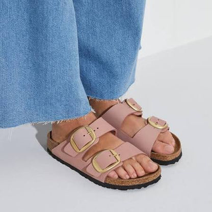 Birkenstock Unisex Blanca Nubuk Leather Rose/Old Rose