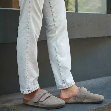 Birkenstock Nagoya Nubuck Leather Desert Buck Whale Gray