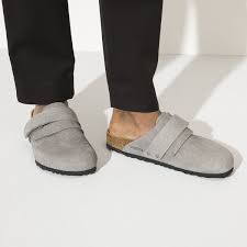 Birkenstock Nagoya Nubuck Leather Desert Buck Whale Gray