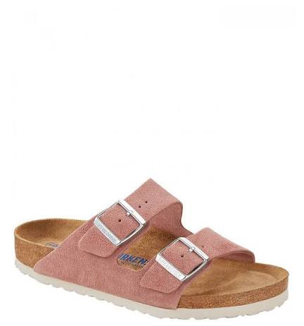 Birkenstock Unisex Arizona Shearling Suede Leather Fichsia Tulip