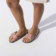 Birkenstock Unisex Blanca Nubuk Leather Rose/Old Rose