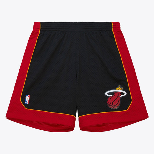 Mitchell & Ness Men's NBA Black Swingman Shorts Heat 2012