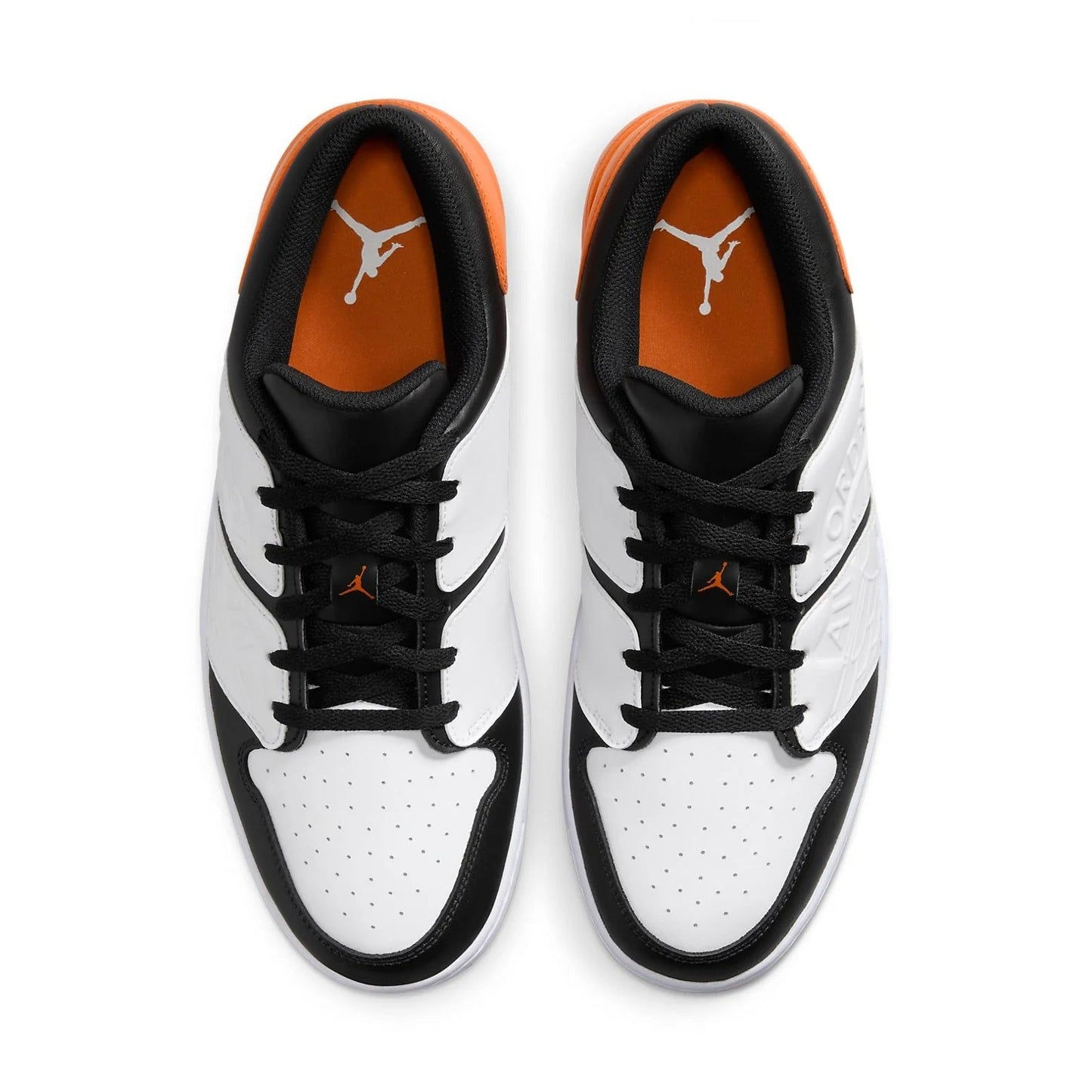 Air Jordan Men's Nu Retro 1 Low 'White Black Magma Orange' Sneakers