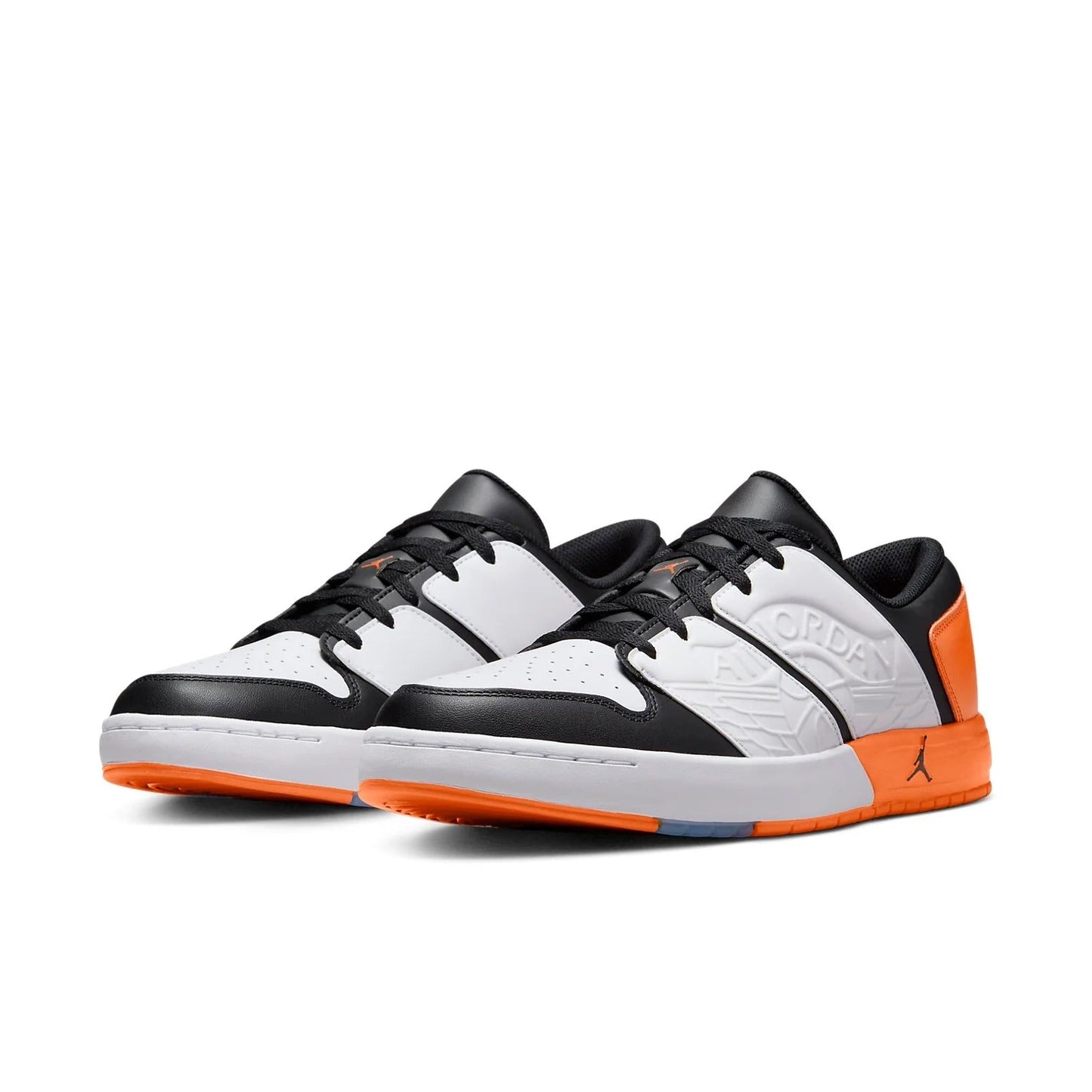 Air Jordan Men's Nu Retro 1 Low 'White Black Magma Orange' Sneakers
