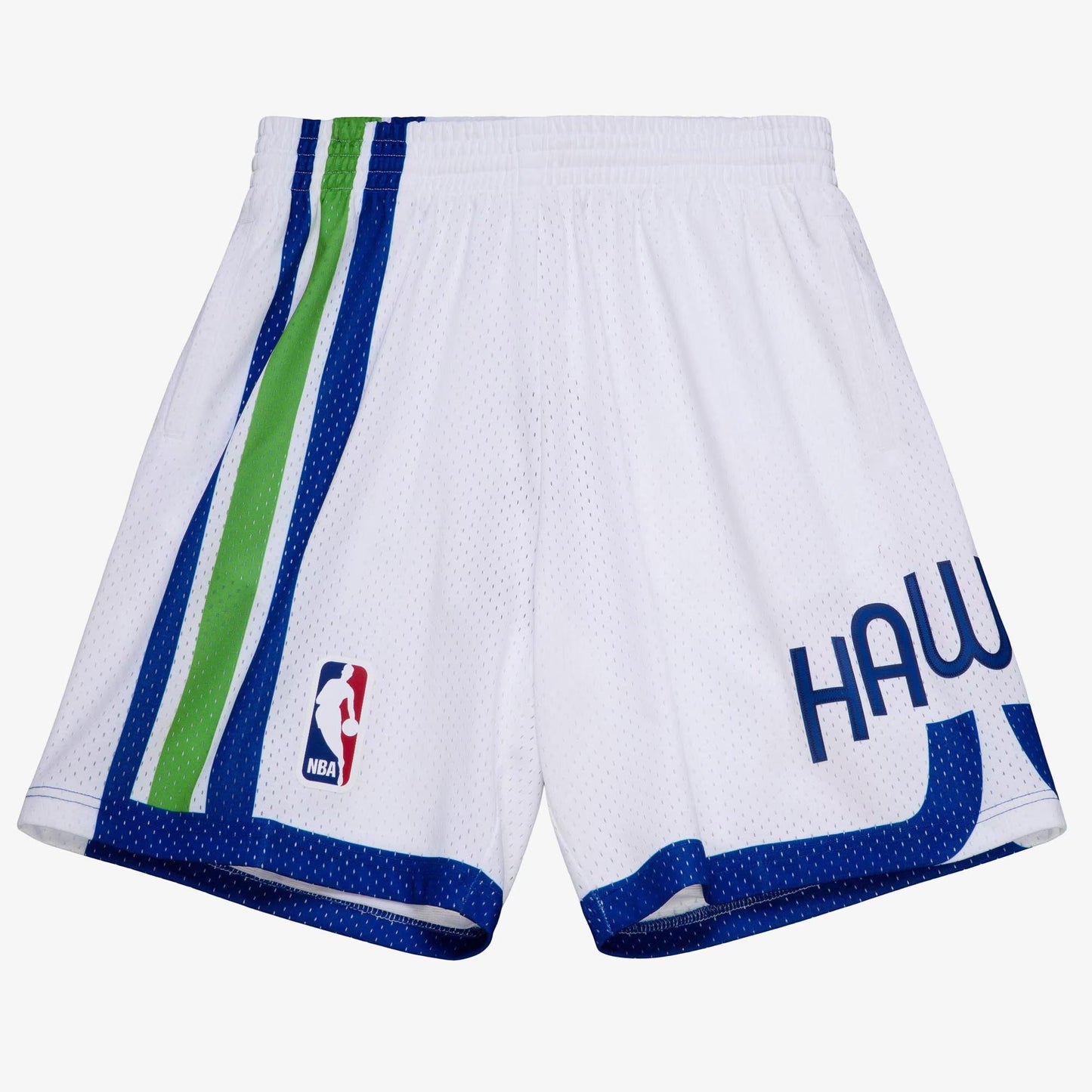 Men's Mitchell & Ness NBA White Shorts Hawks 1970