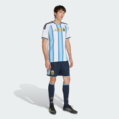 [jm1325] Mens Adidas Afa Argentina Home Shorts - Ntnavy/iceblu