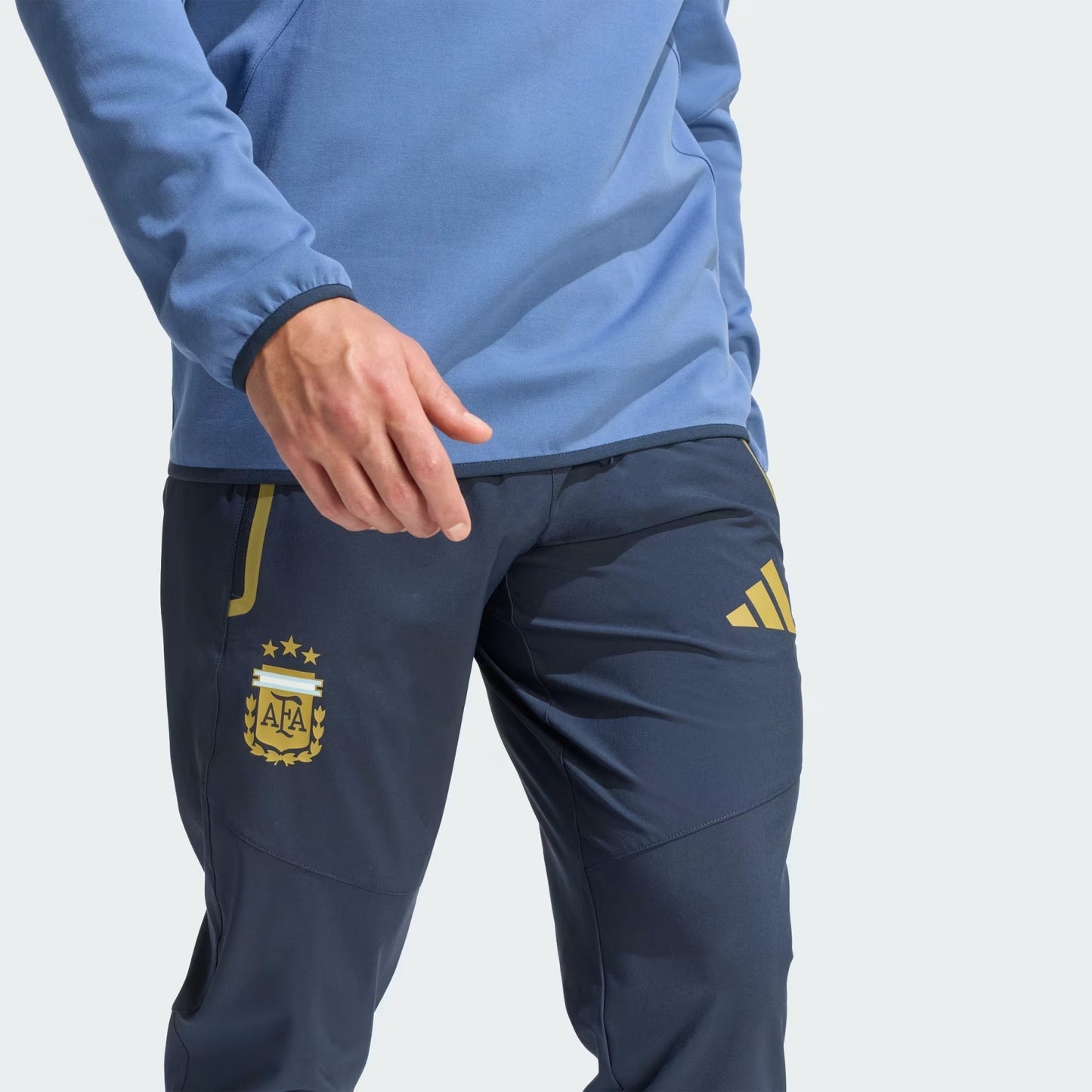 [jz6314] Mens Adidas Afa Argentina Tiro Travel Pants - Night Navy