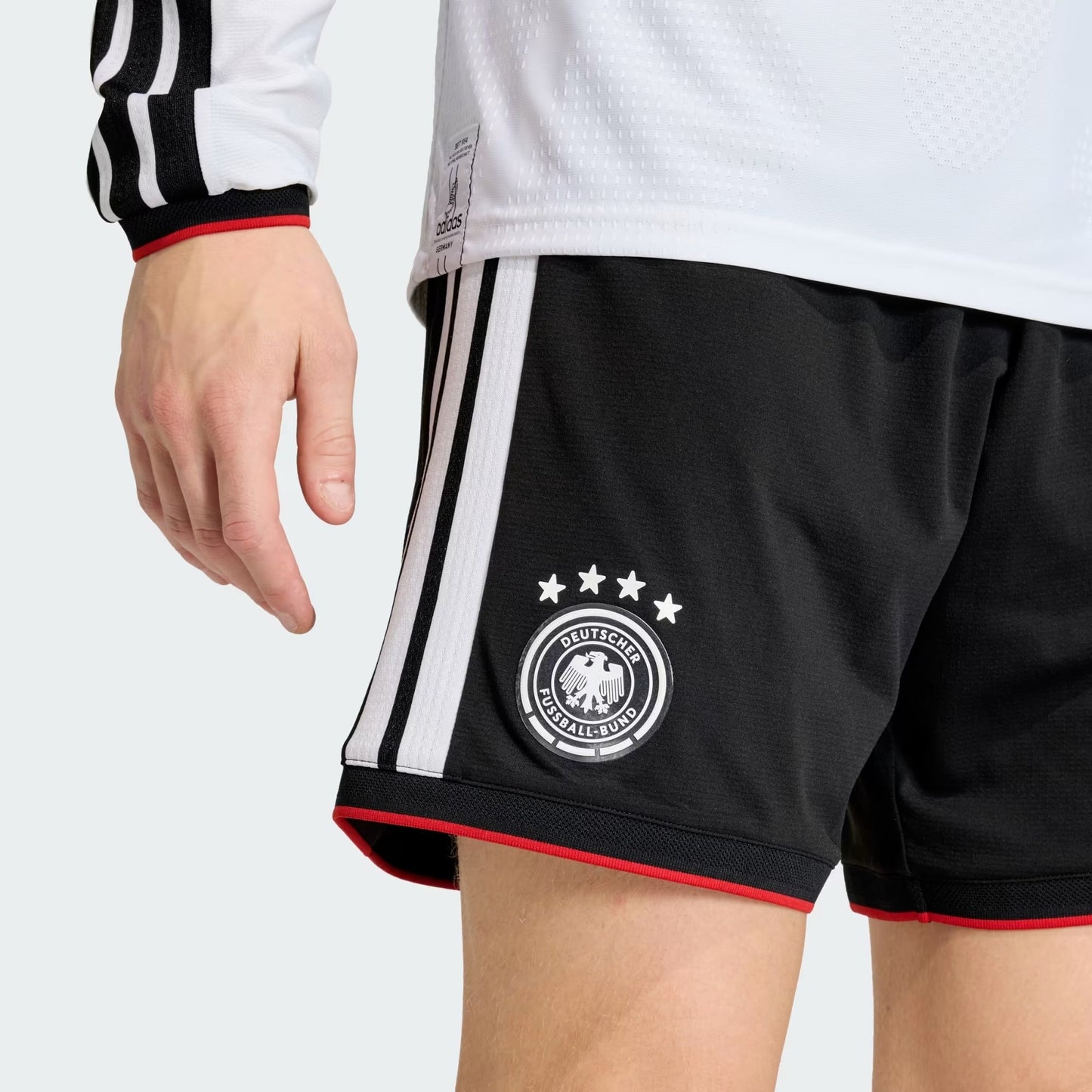 [jn2073] Mens Adidas Dfb Germany Home Shorts - Black