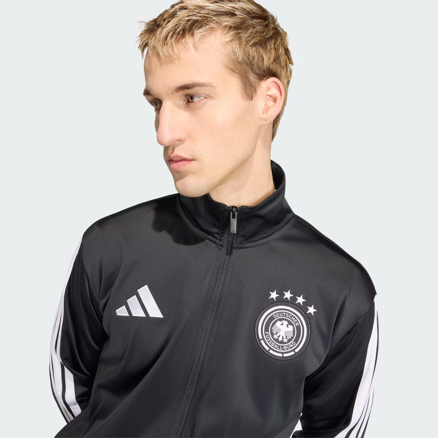 [jz9345] Mens Adidas Dfb Germany Dna Track Top - Black