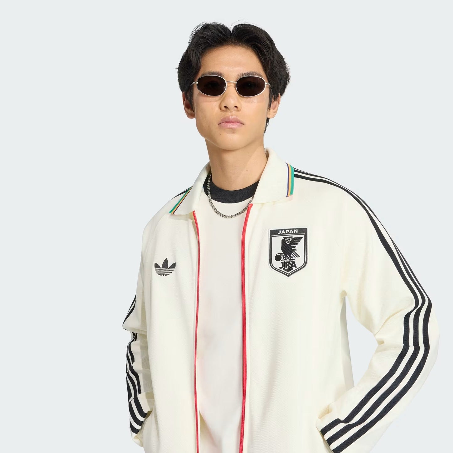 [ka1514] Mens Adidas Jfa Japan Away Anthem Jacket - Owhite