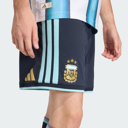 [jm5898] Mens Adidas Afa Argentina Home Authentic Shorts - Ntnavy/iceblu