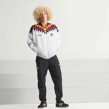 [jw8809] Mens Adidas Dfb Germany Track Top 1994 - White