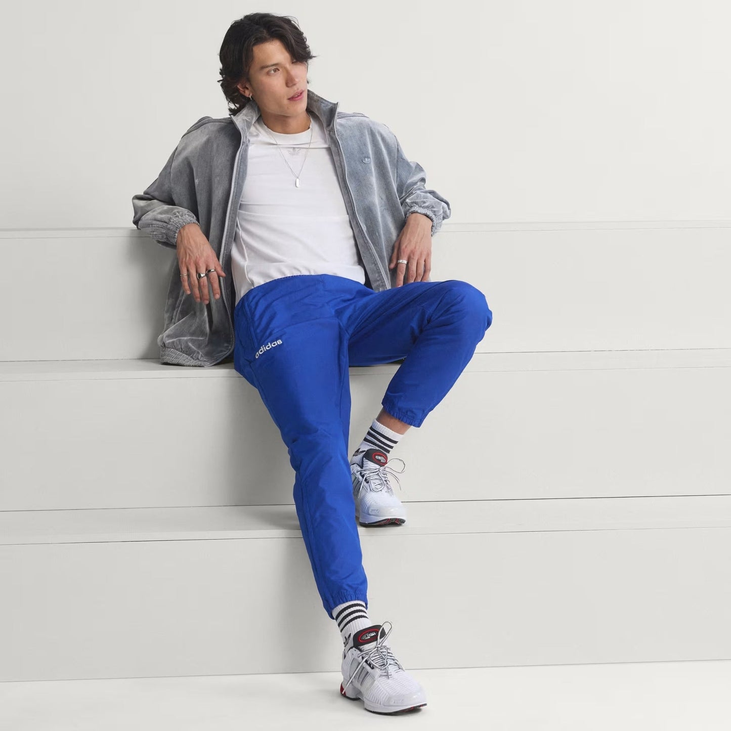 [kc5449] Mens Adidas Usa 94 Graphic Woven Track Pants - Royblu