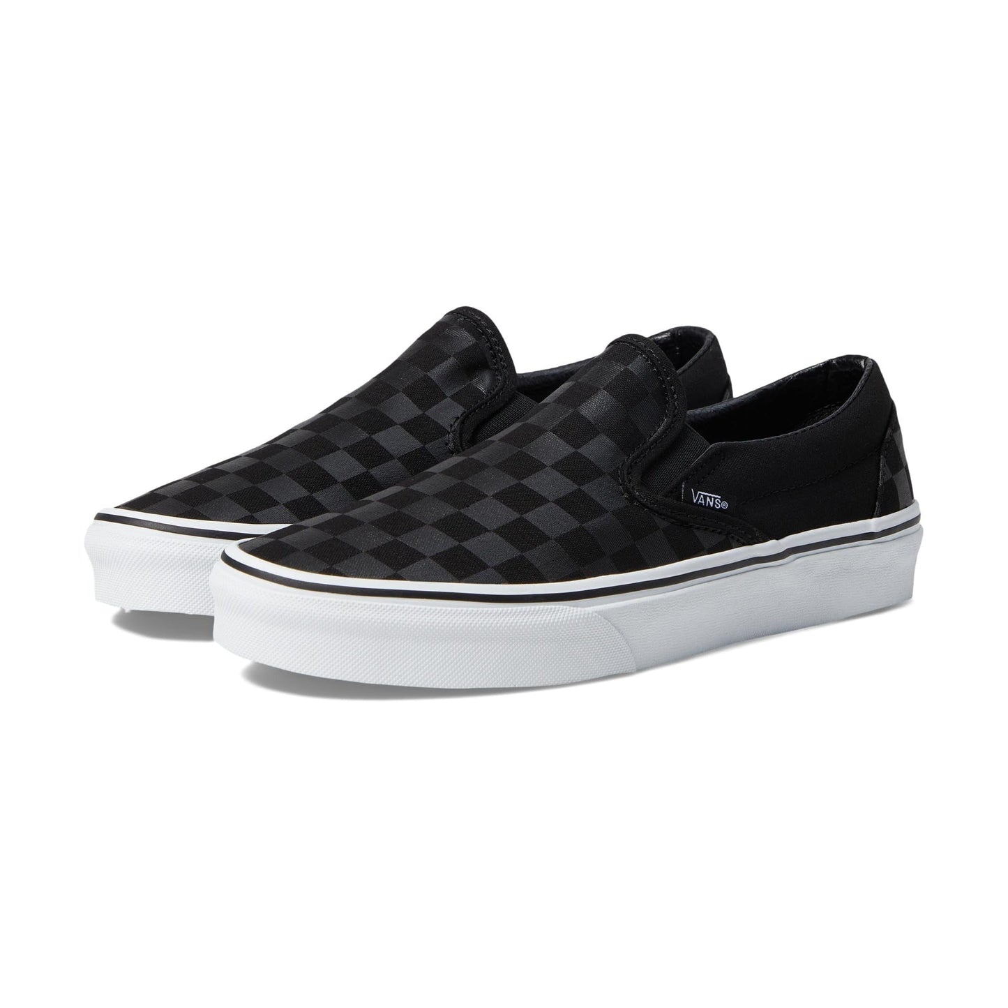 [vn000eye276] Mens Vans Ua Classic Slip-on Checkerboard - Black/black
