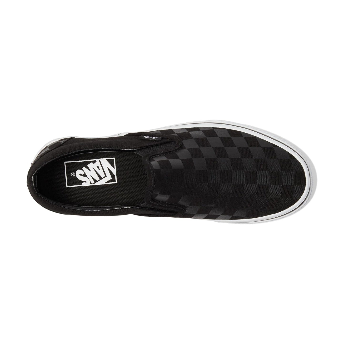 [vn000eye276] Mens Vans Ua Classic Slip-on Checkerboard - Black/black