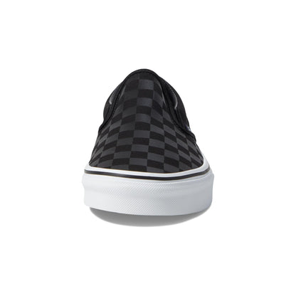 [vn000eye276] Mens Vans Ua Classic Slip-on Checkerboard - Black/black
