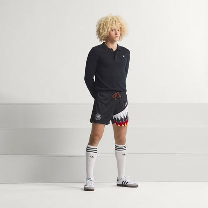 [jz6958] Mens Adidas Dfb Germany Home Shorts 1994 - Black