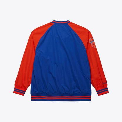 Mitchell & Ness Men's NBA Nylon Pullover Jacket Vintage Logo Knicks Pullovers