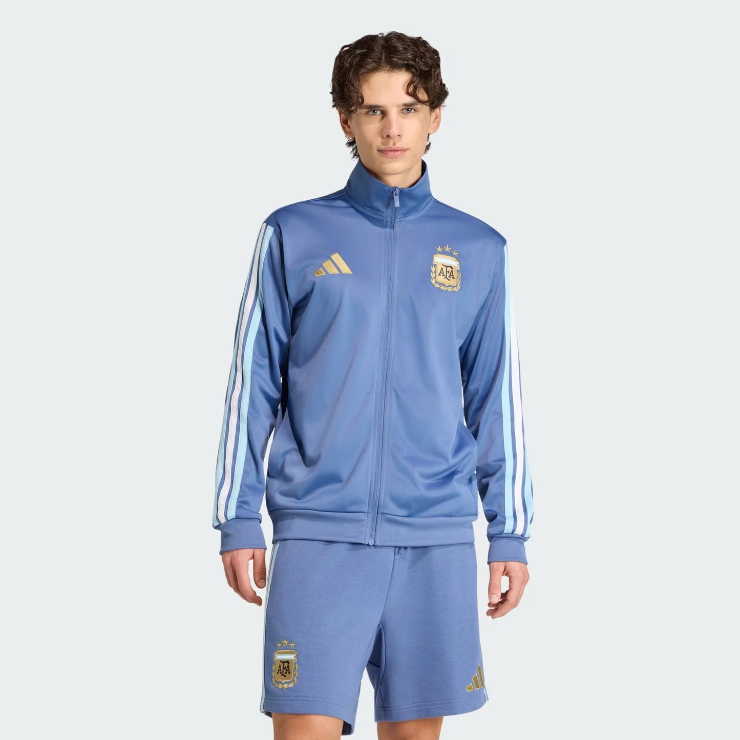 [jz6289] Mens Adidas Afa Argentina Dna Track Top - Crew Blue