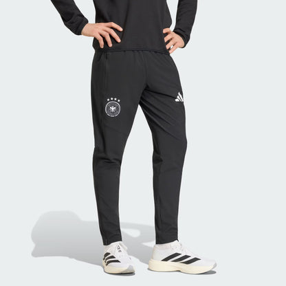 [jz9327] Mens Adidas Dfb Germany Tiro Travel Pants - Black