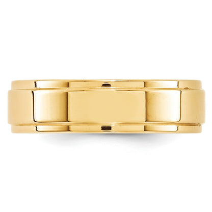 10k Yellow Gold 6mm Wedding Band for Men and Women