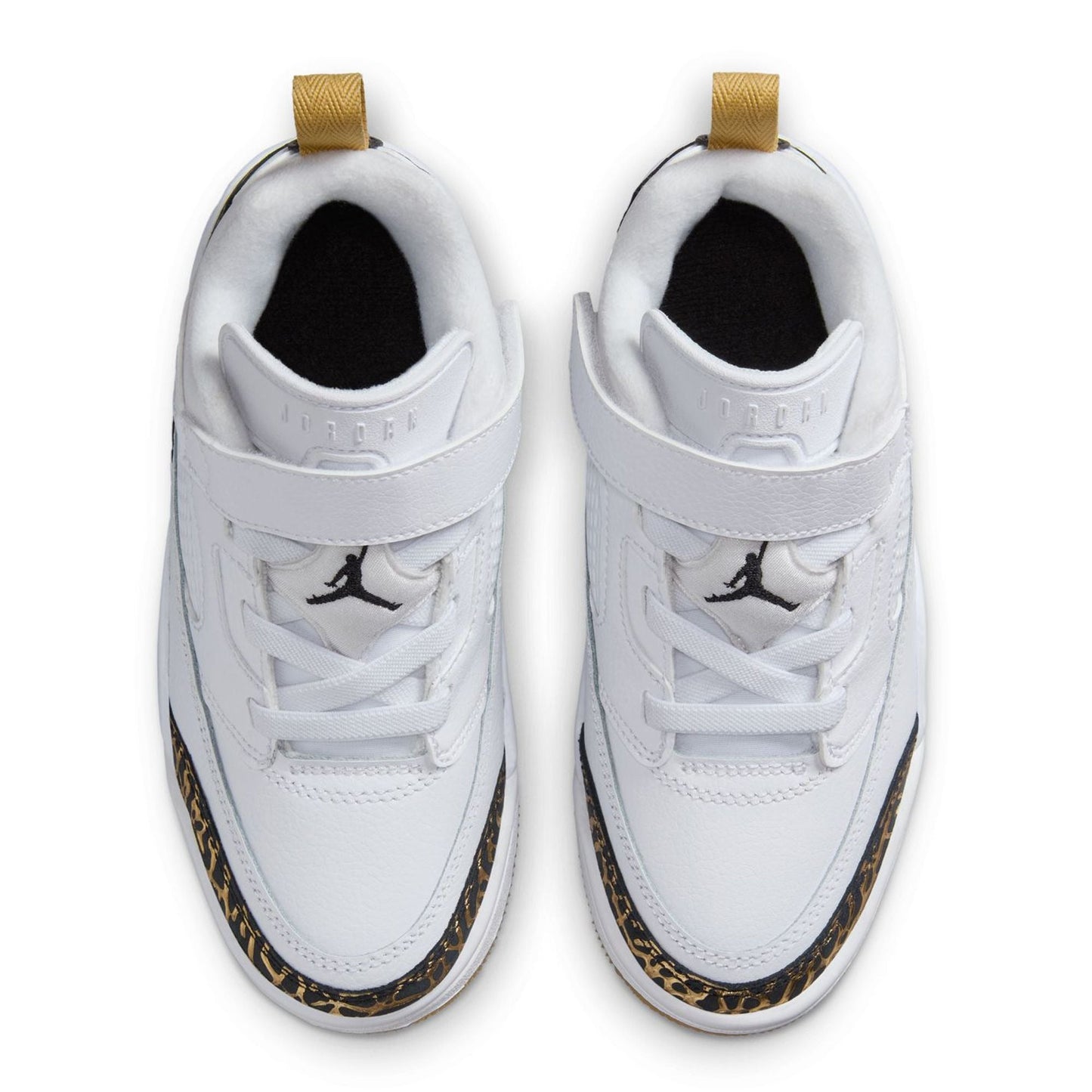 [hj9055-100] Preschool Air Jordan Spizike Low 'white Metallic Gold Sail Black'