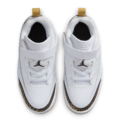 [hj9055-100] Preschool Air Jordan Spizike Low 'white Metallic Gold Sail Black'