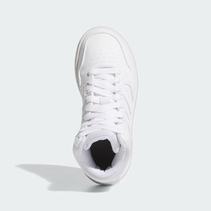 [GW0401] Youth adidas Hoops Mid (GS) 'White Grey'