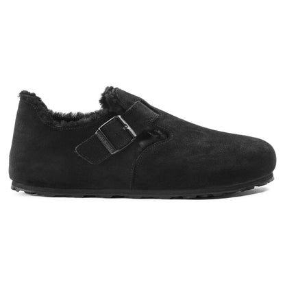 [1014961] Unisex Birkenstock London Shearling Suede Leather (narrow Width)