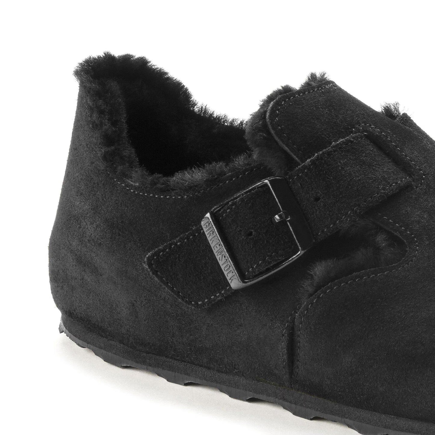 [1014961] Unisex Birkenstock London Shearling Suede Leather (narrow Width)