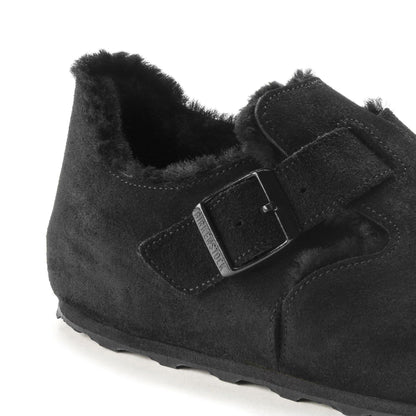 [1014961] Unisex Birkenstock London Shearling Suede Leather (narrow Width)