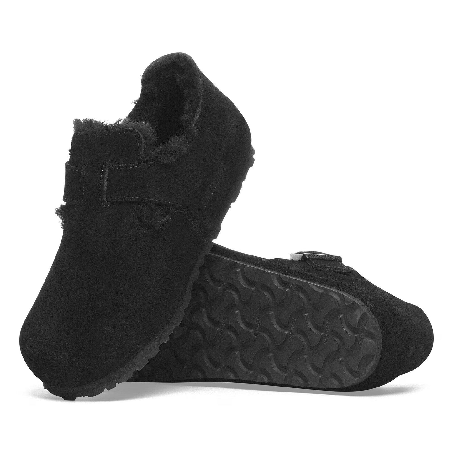 [1014961] Unisex Birkenstock London Shearling Suede Leather (narrow Width)