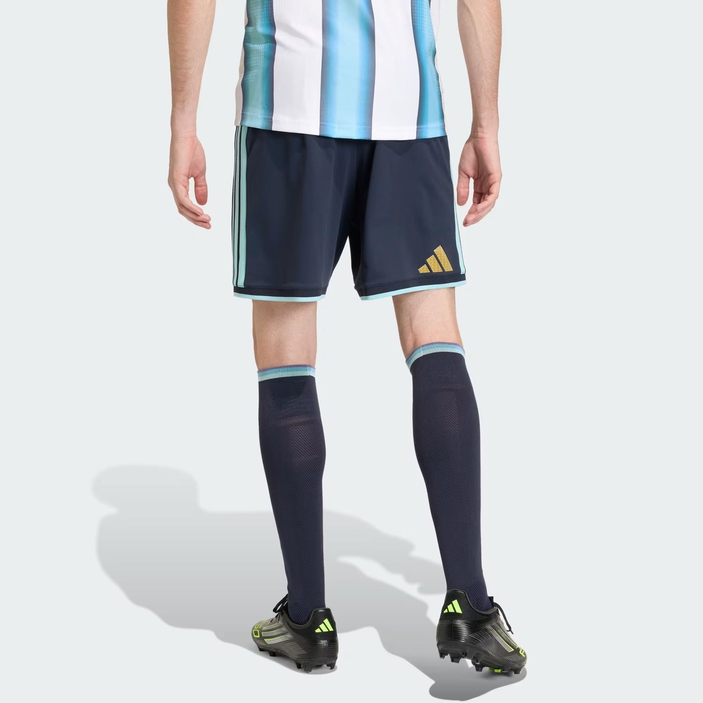 [jm5898] Mens Adidas Afa Argentina Home Authentic Shorts - Ntnavy/iceblu